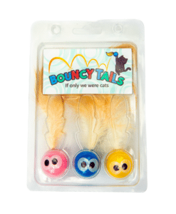 Bouncy Tail Balls are the most simple, interactive and fun toy for cats. These balls will get your cat hunting and playing in no time!
