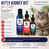 Kitty Kidney Kit for Cats with CATalyst, Vita-Cat, and Oxy-Cat supplements. Supports kidney health, urinary tract wellness, immune function, energy levels, and overall wellness in cats of all ages.