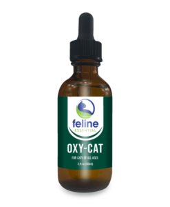 Oxy-Cat liquid formula for cat health issues like respiratory support, feline herpes, ear mites, yeast in cats and more!