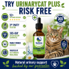 UrinaryCAT Plus urinary tract support supplement backed by customer reviews, third-party testing, a 365-day satisfaction guarantee, and family-owned business support.