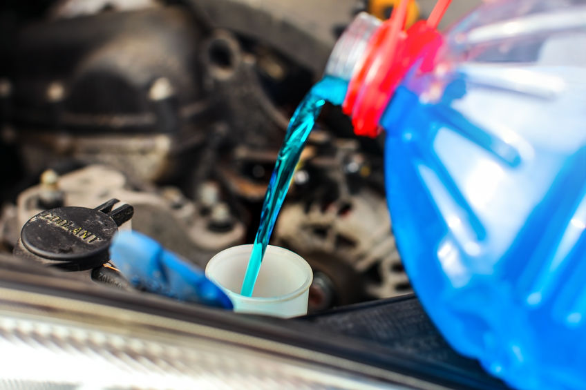 You may use your antifreeze to keep the engine running, but it's important to be extremely careful because cats are attracted to the scent and it can be fatal if ingested.