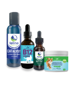 This kit was designed to help cats with IBD and other gut related issues. It is all natural, so there are no side effects. And it is safe for cats and kittens of all ages!