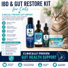 Clinically proven IBD & Gut Restore Kit for Cats with CATalyst, B12, Oxy-Cat, and Complete Cat Probiotics. Supports digestive health, gut microbiome balance, intestinal health, appetite, stool quality, immune function, and overall feline wellness.