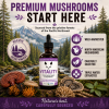 Premium medicinal mushrooms for cats sourced from the Pacific Northwest with wild-harvested North American mushrooms, triple water extraction, and carefully selected ingredients.