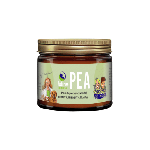 PEA works by supporting the healthy function of glial (nerve) and mast (immune) cells in the body. We are still learning the totality of the benefits of PEA, but research has indicated it may be beneficial for: Nerve pain in common conditions such as arthritis, Caudal Occipital Malformation Syndrome (COMS), and Syringomyelia (SM). Cystitis and chronic urinary tract disease. Osteoarthritis pain, neuropathic pain, dental pain, orthopedic pain. Allergies (reduces itching and skin lesions). Mast cell tumors. Idiopathic pulmonary fibrosis. PEA does not directly block pain signals the way opioids and analgesics do. Instead, PEA is a part of our natural signaling system, and is not an NSAID, opioid, or steroid.
