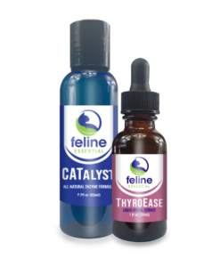 The Hyperthyroid Support Kit for Cats is designed and proven to help ease thyroid levels in cats. Designed & formulated with world-renowned herbalist, Rita Hogan, this kit is a must-have for any kitty dealing with hyperthyroidism.