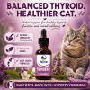 ThyroEase for Cats herbal hyperthyroid support supplement with organic herbs for healthy thyroid function and wellbeing.