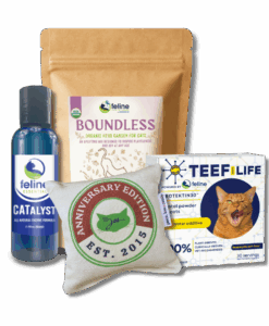 Be proactive with your cat to help them live the long life they deserve with this limited edition, anniversary cat health collection. Only available in 2025