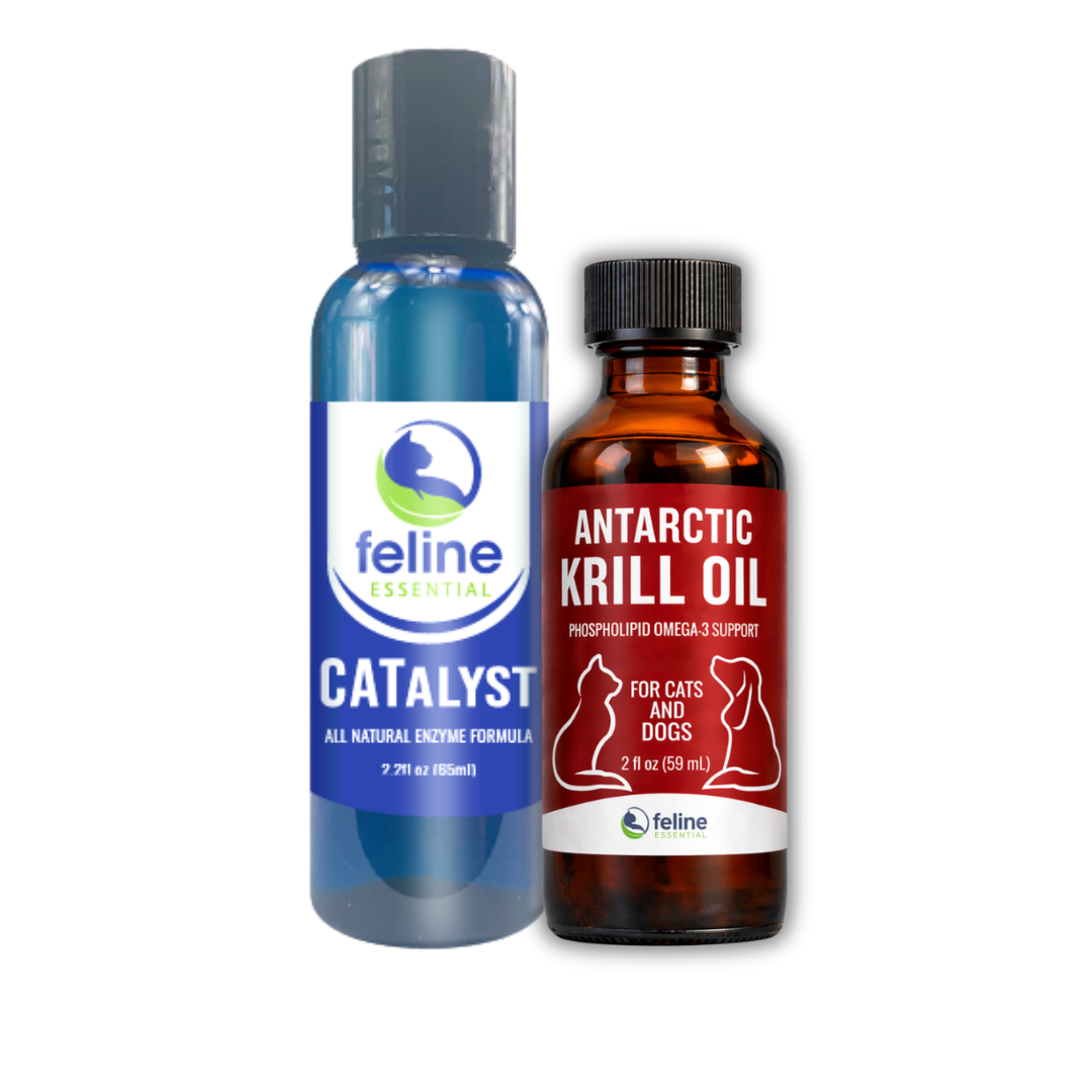 The joint support kit for cats is the ultimate natural way to combat arthritis, joint degeneration, and pain in cats who suffer silently with arthritis and other joint related issues.