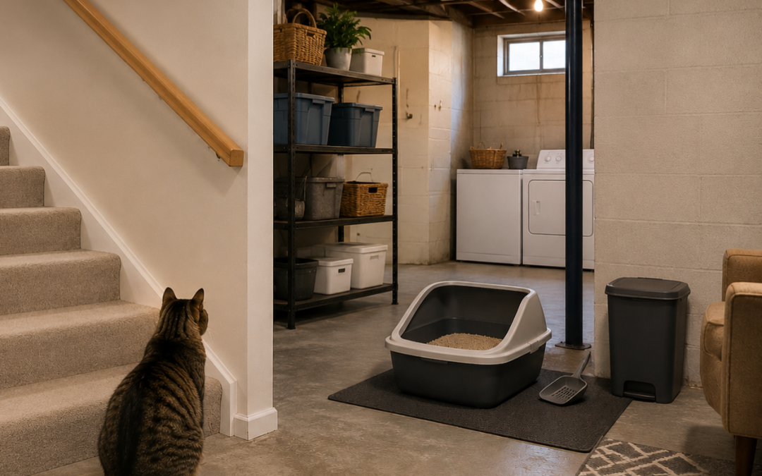 Why You Should NOT Put Litter Boxes In The Basement